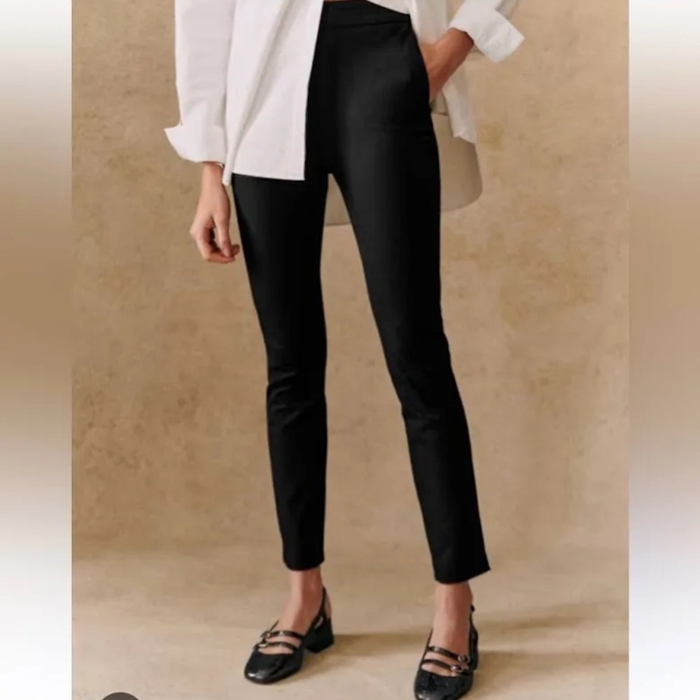 Sezane Clara Clara Cropped Trousers Size 8/40